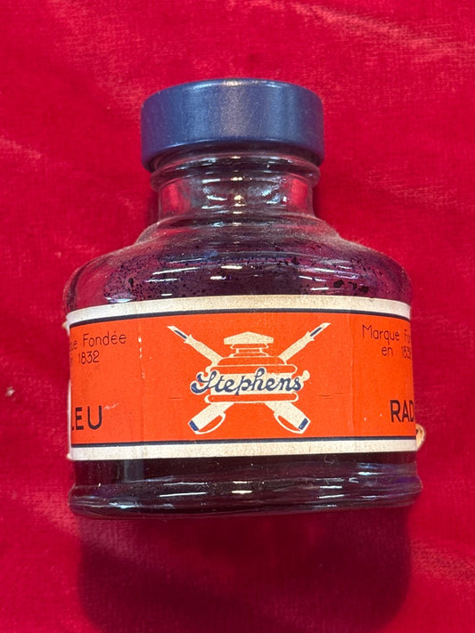 Flacon d'encre vide – Stephens – Calligraphie – Vintage