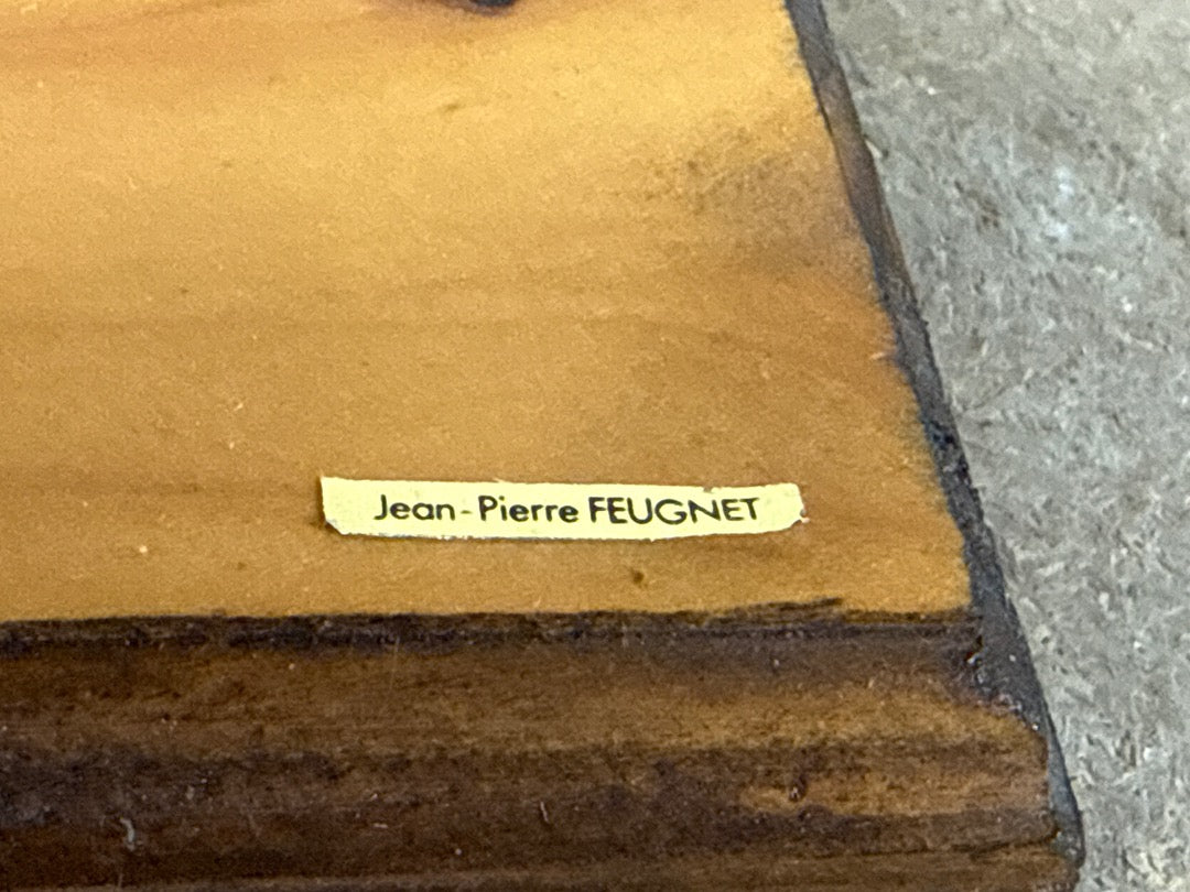 Sculpture Jean-pierre Feugnet – Oiseaux en bois