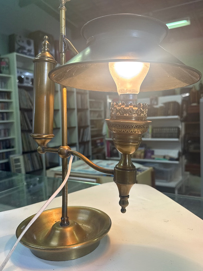 Lampe de bureau – Style étudiant – Luminaire – Laiton et métal noir