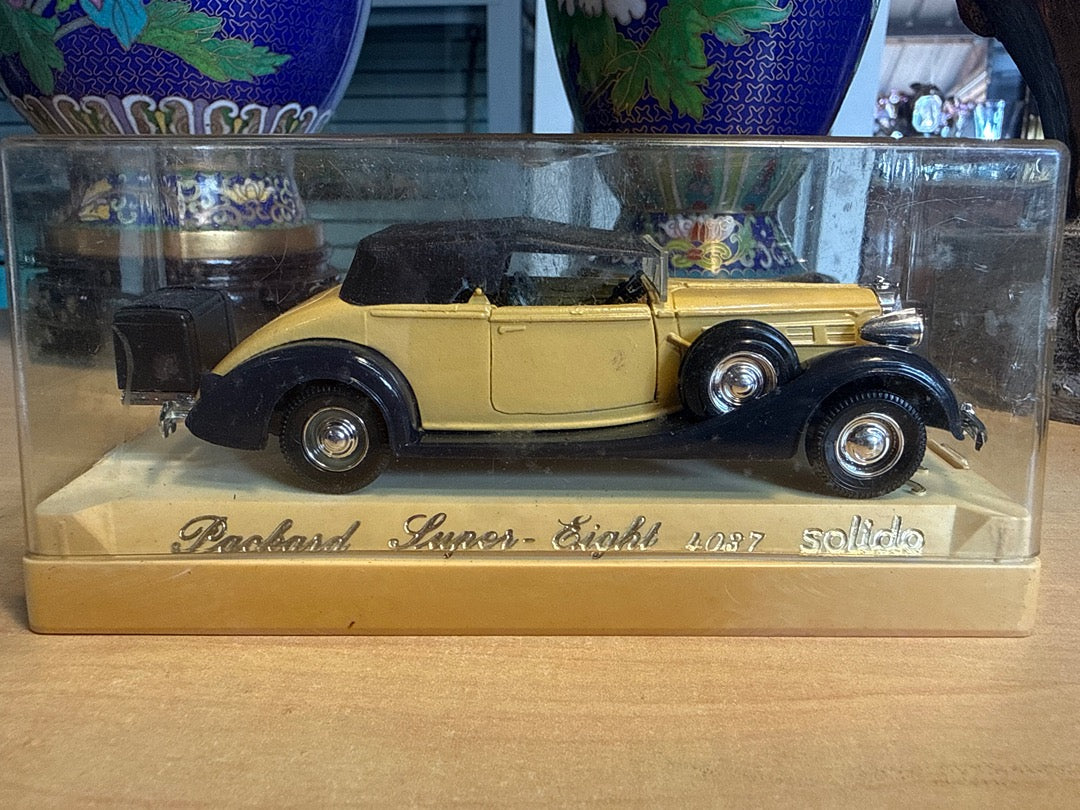 Voiture miniature – Solido Packard Super Eight – Jouets & Jeux – Packard Super-eight jaune noire ave