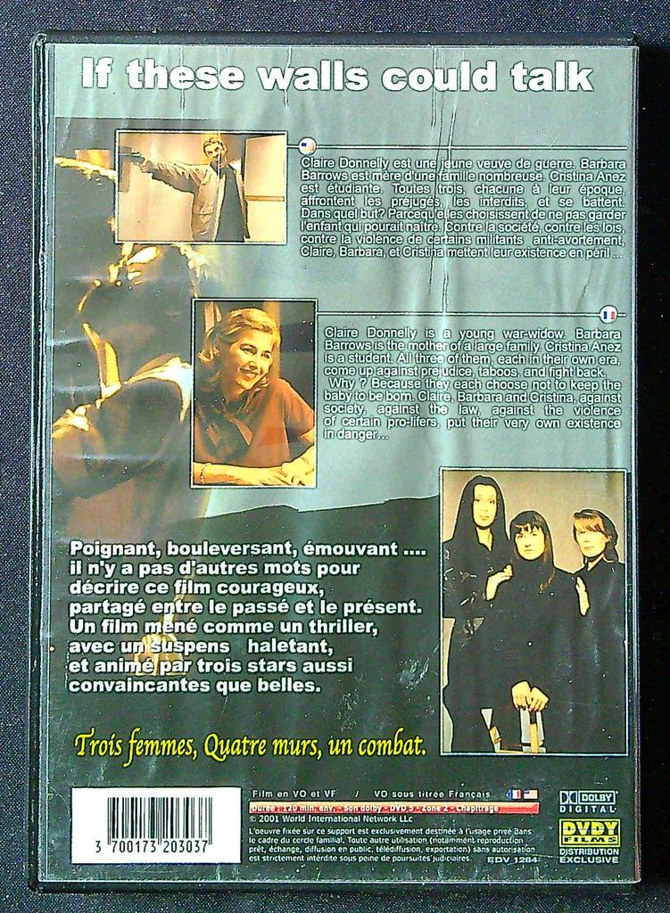 Dvd If these walls could talk – Drame – Demi Moore, Cher