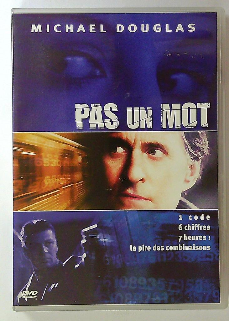 Dvd Pas un mot Michael Douglas Thriller