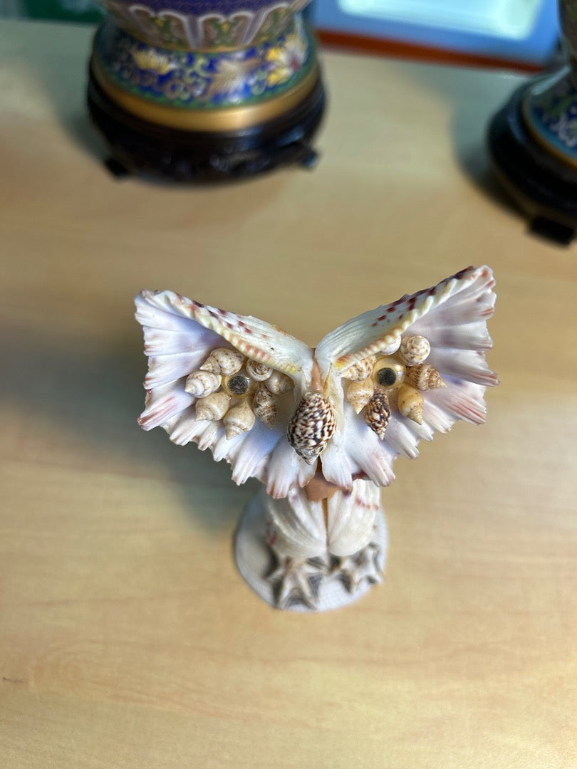 Figurine Chouette / Hibou coquillages