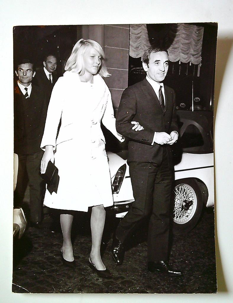 Photo Originale Presse Mariage Charles Aznavour Ulla Thorsell