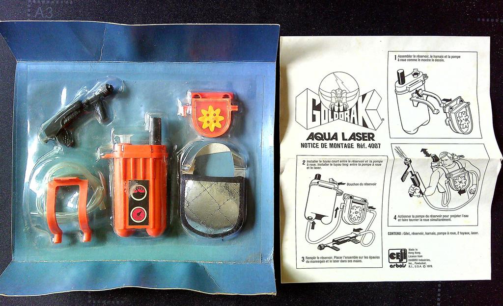 Jeu Goldorak Aqua Laser Ceji Arbois 1978 Neuf en boite scellée Misb avec flap d'origine