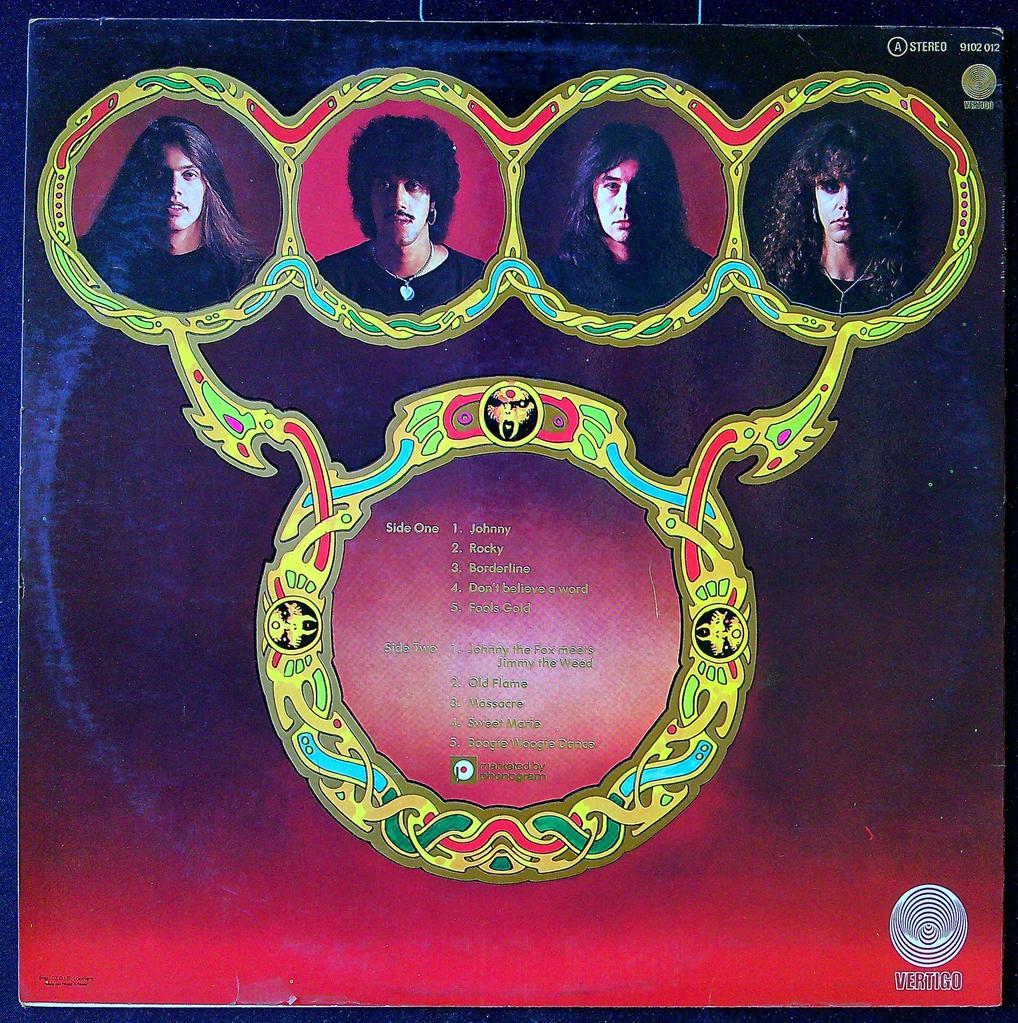 Disque vinyle album Thin Lizzy Johnny The Fox