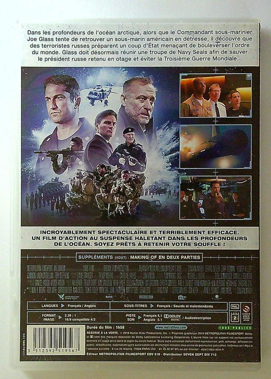 Dvd Hunter Killer Metropolitan Gerard Butler