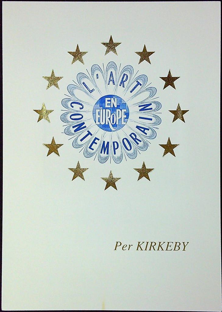 Per Kirkeby L'art Contemporain Enveloppe Dépliant Timbre 1er jour Encart Fdc Yvert et Tellier
