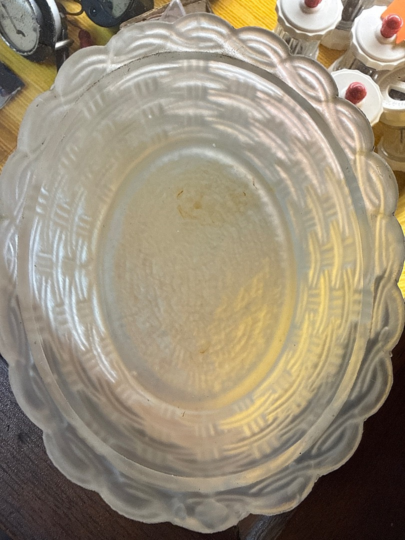Coquetier – Poule en verre givré