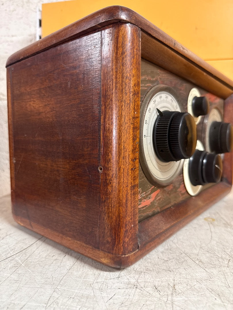 Poste de radio – Bibo – Électronique – Vintage en bois de collection