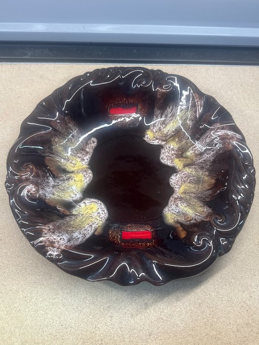 Coupe décorative – Vallauris – Décoration – Marron vintage