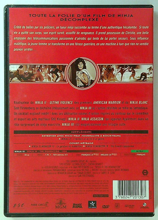 Dvd ninja Iii the Domination esc Editions