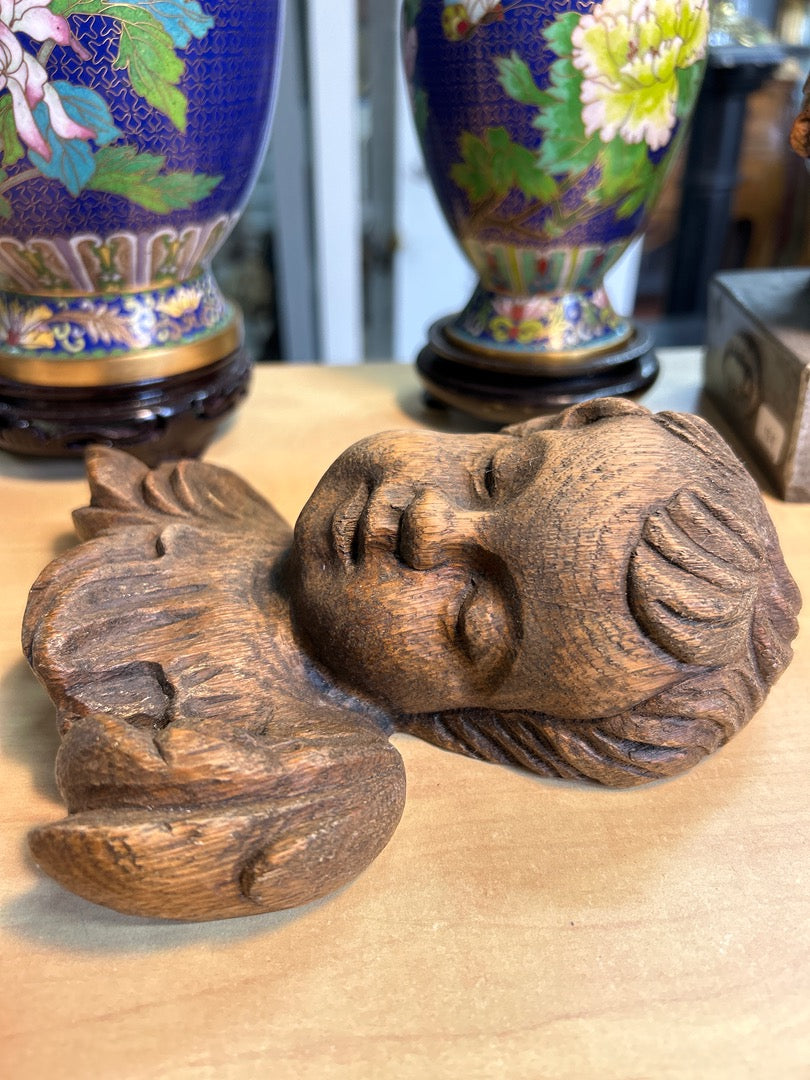 Sculpture Murale K. Wojczuk – Ange En Bois