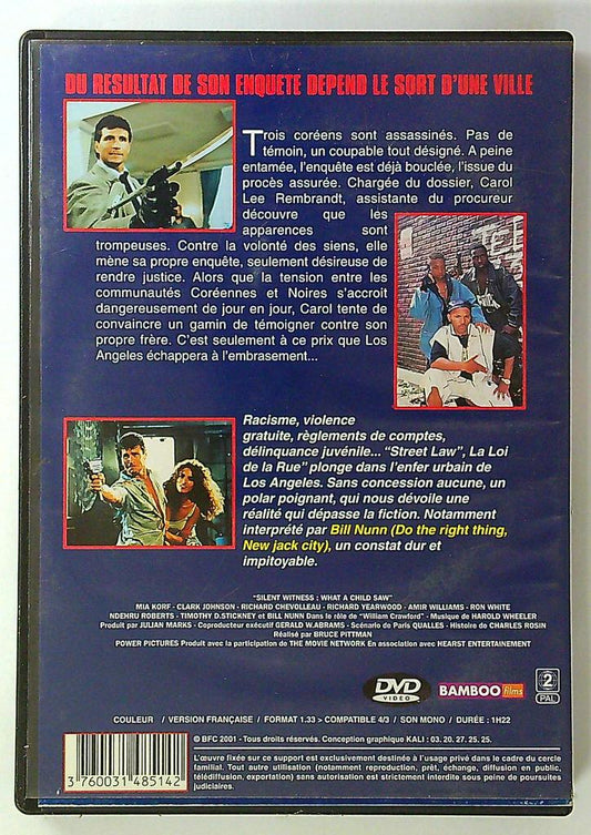 Dvd Street Law La Loi de la Rue bruce Pittman Bamboo