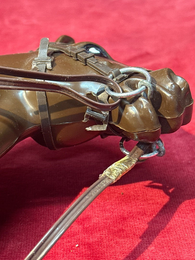 Figurine cheval Mustang Action Joe jouet marron avec selle