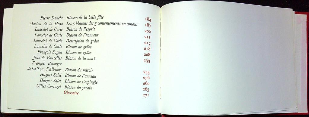 Livre – Les Blasons du corps féminin – Littérature – Poésie
