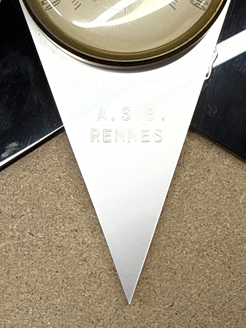 Thermomètre – A.s.b. Rennes – Thermomètre – Vintage design space age noir