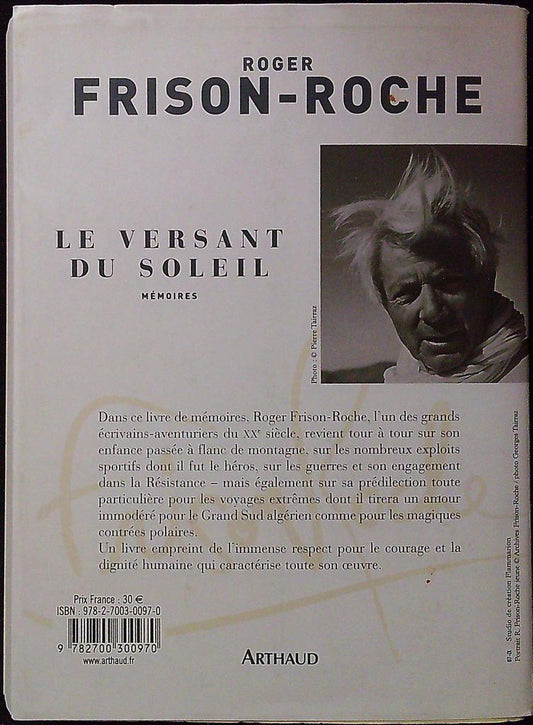 Livre – Roger Frison-roche – Non-fiction – Le Versant du Soleil