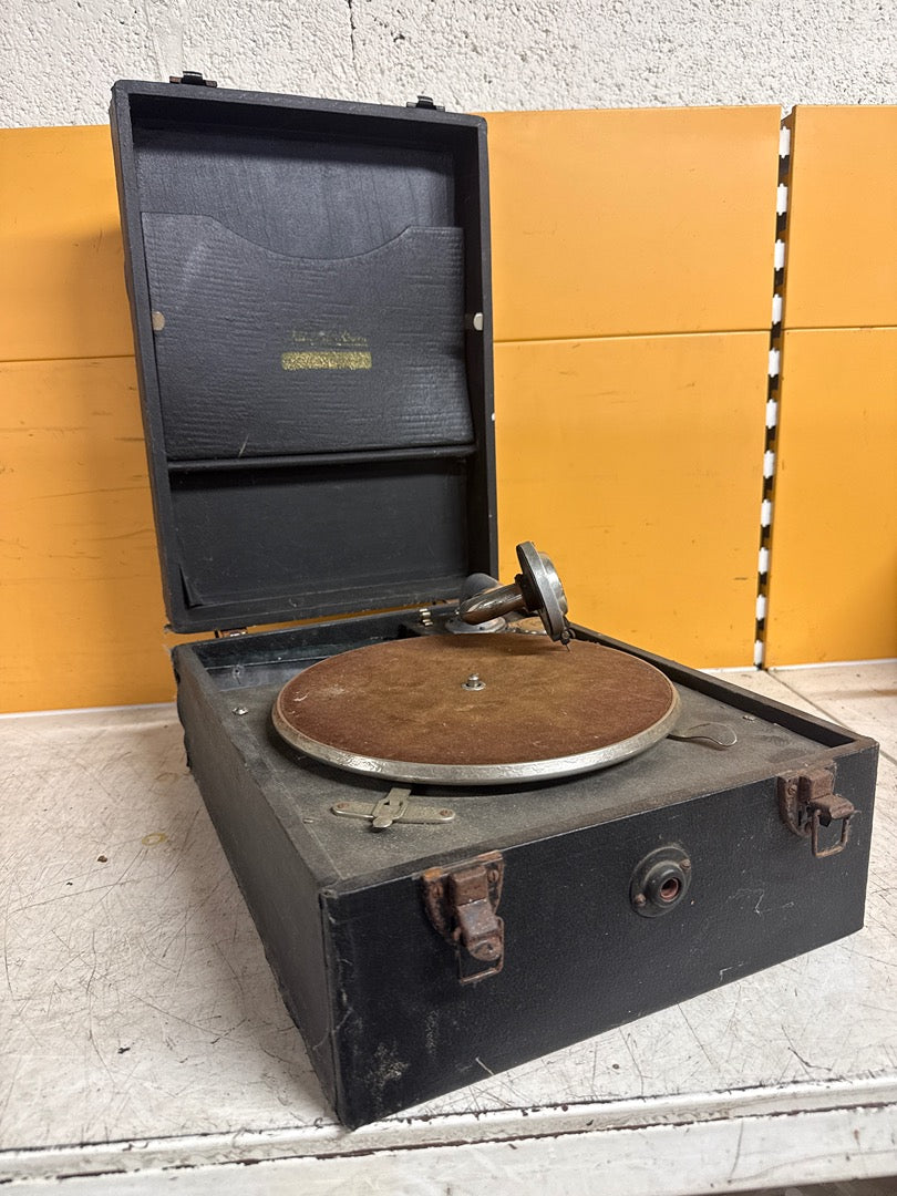 Gramophone portable – Ancien tourne-disque valise