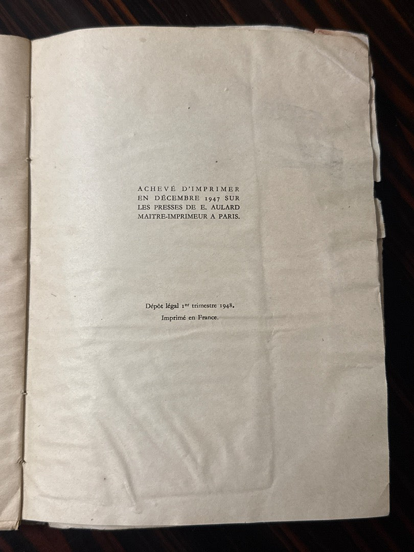 Livre – Ruy Blas Jean Cocteau – Littérature – Édition 1948