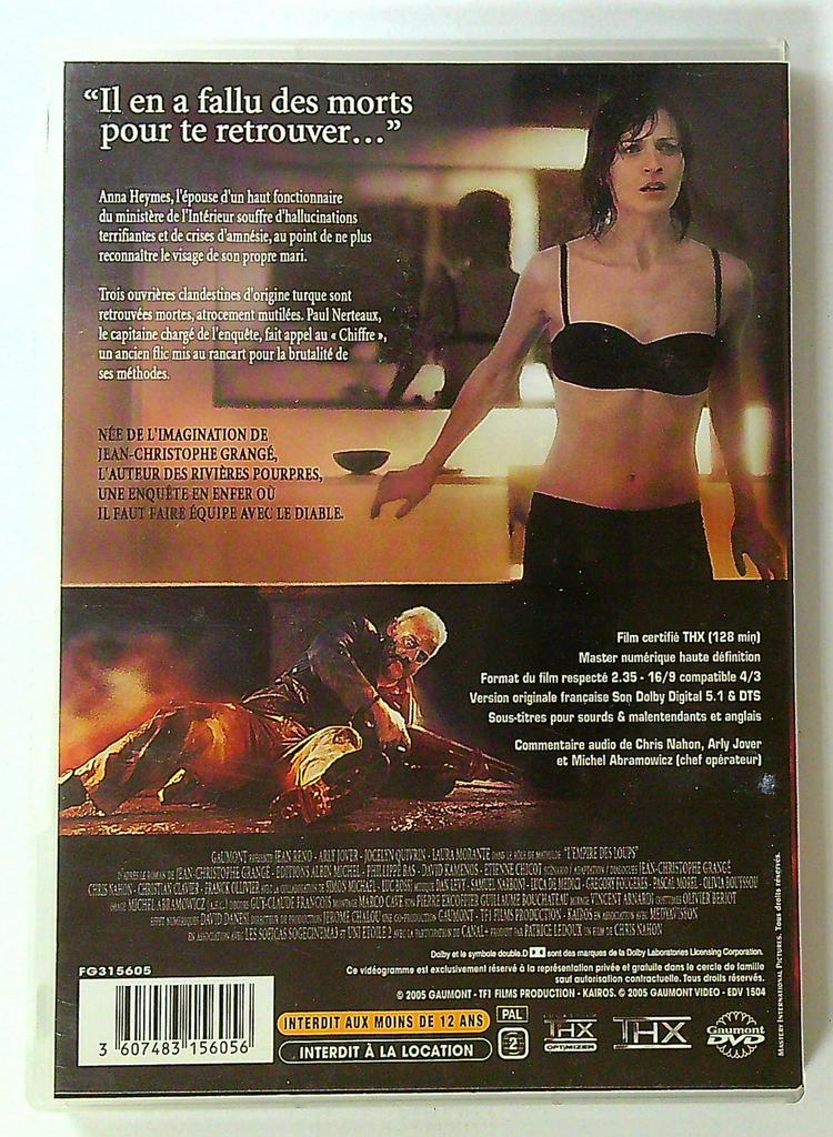 Dvd L'empire des Loups Jean Reno Chris Nahon