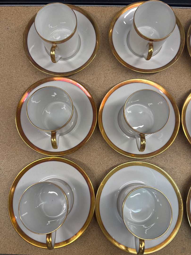 Service café – Ahrenfeldt – Vaisselle – Porcelaine blanche