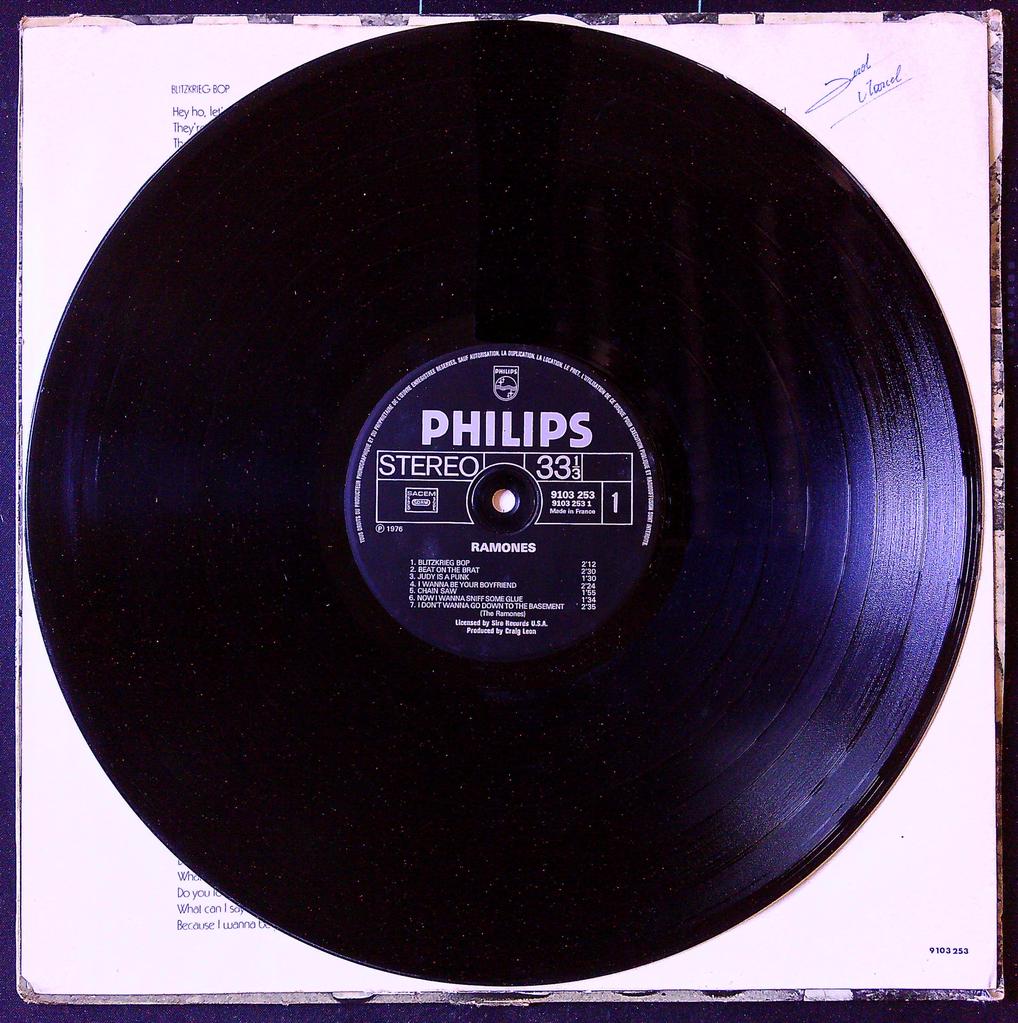 Vinyle Lp Ramones premier album Philips 1976
