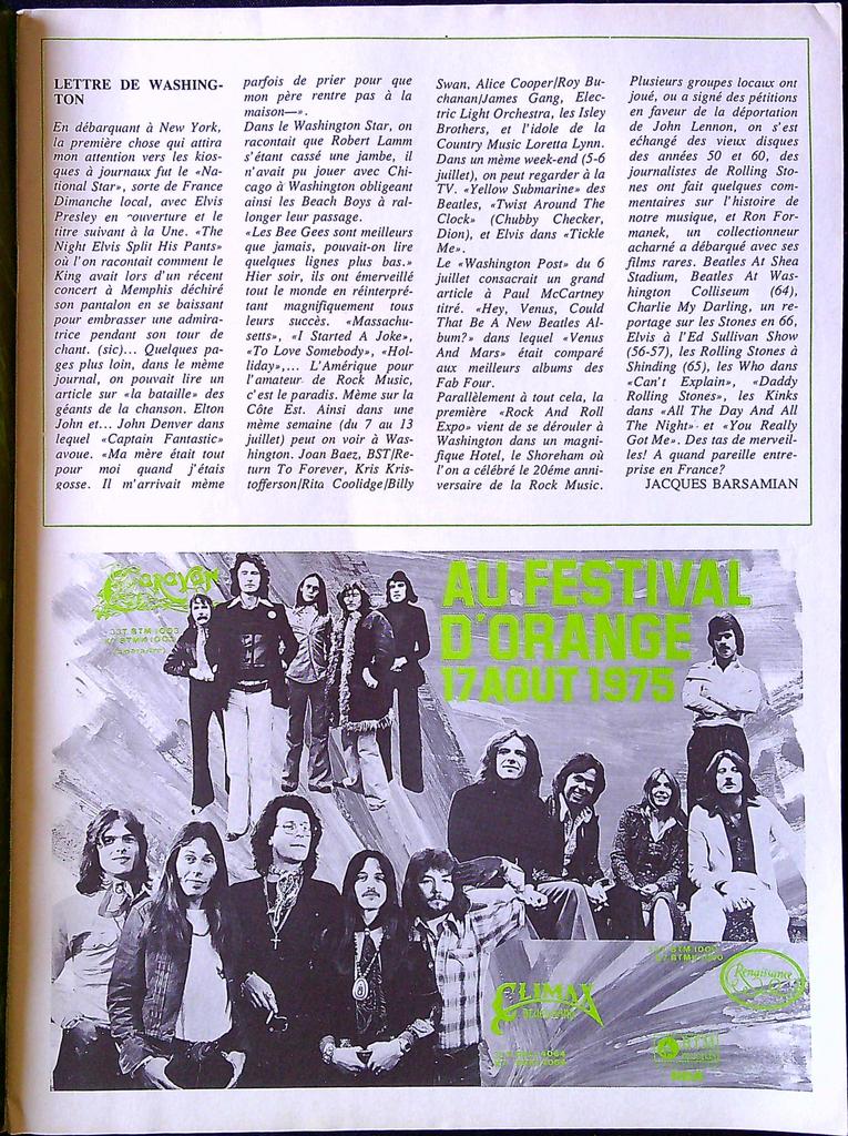 Magazine – Extra N°3 – Musique – Pink Floyd Elvis 1975