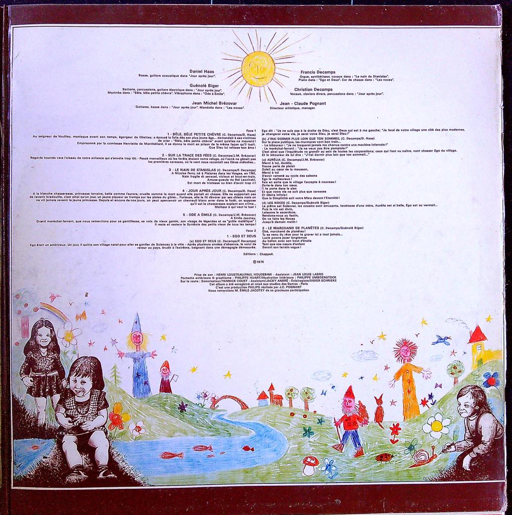 Disque vinyle album Emile Jacotey Ange Philips