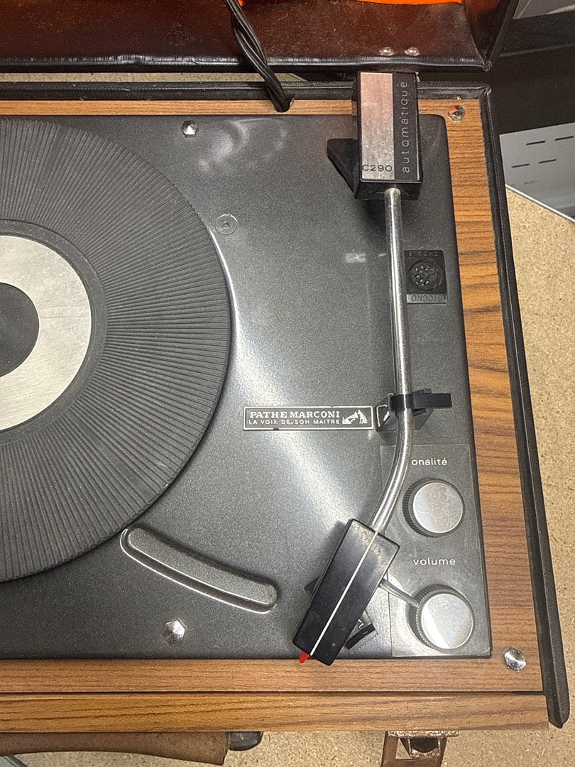 Tourne-disque – Pathé Marconi – Valise vintage bois