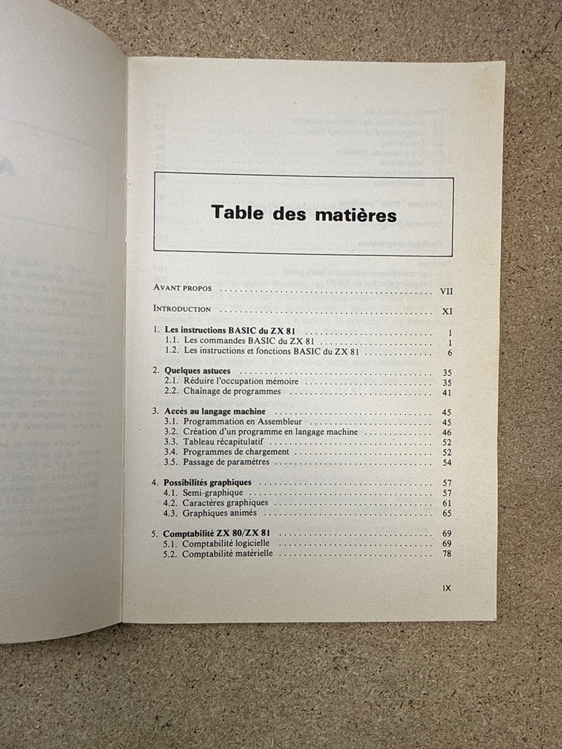 Livre – Eyrolles – Informatique – La conduite du Zx 81