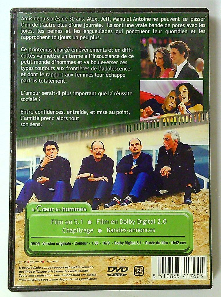Le Cœur des hommes dvd Marc Esposito Darmon