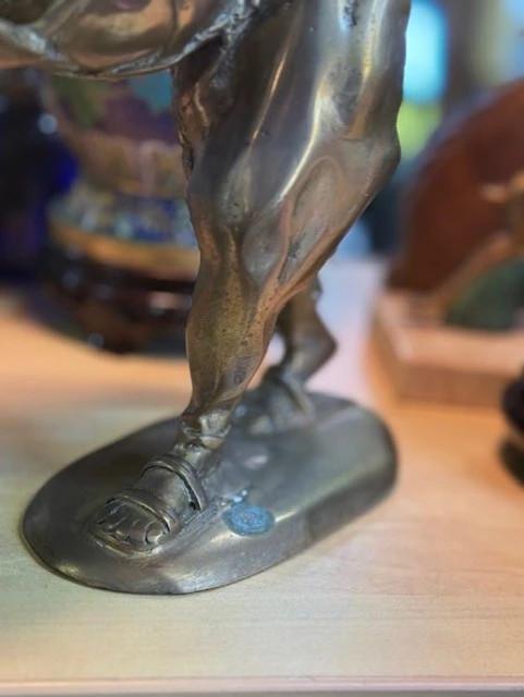 Statue – Bronze – Sculptures Et Figurines – Musicien Au Tambour