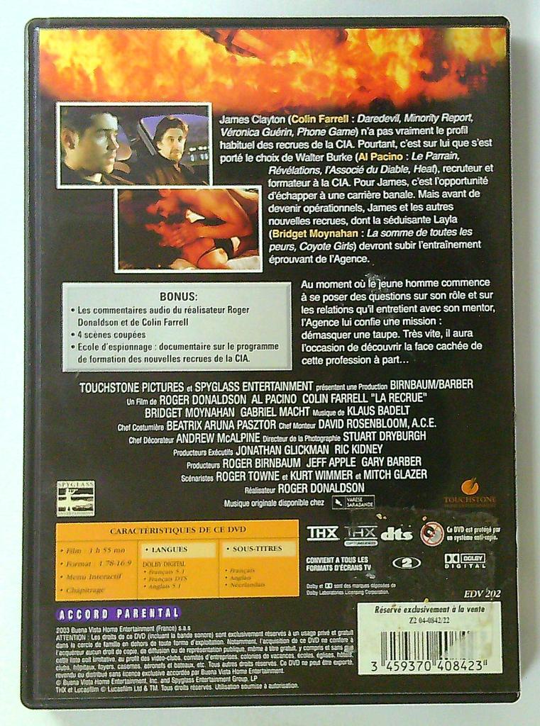Dvd La Recrue Al Pacino Colin Farrell