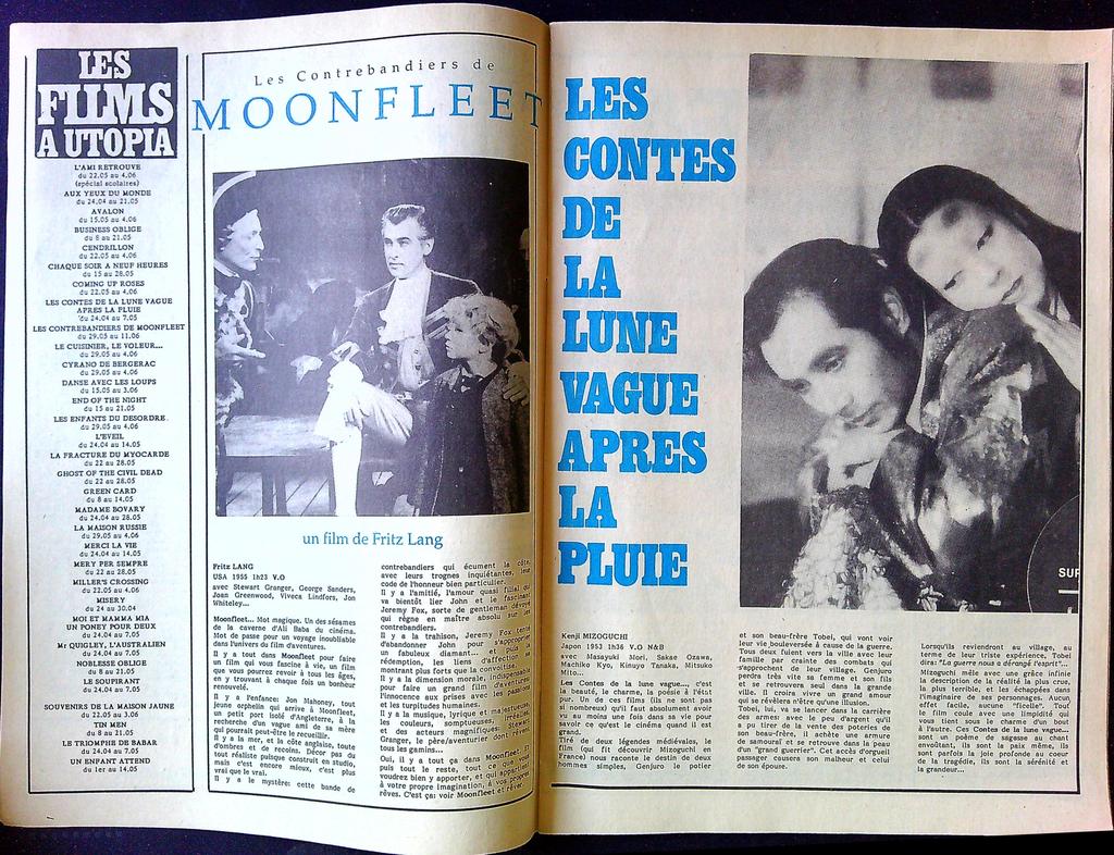 Gazette cinéma – Utopia N°36 1991 – Cinéma – Vintage