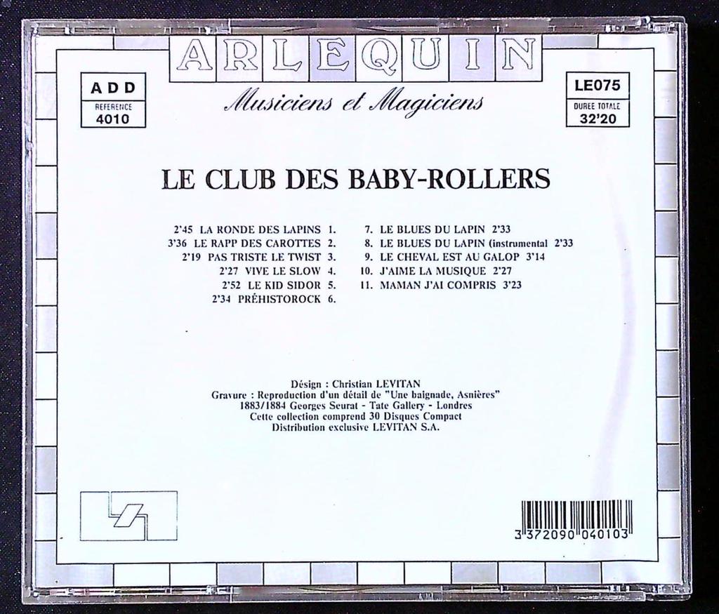 Cd – Arlequin Le Club des Baby-rollers – Musique – Enfant