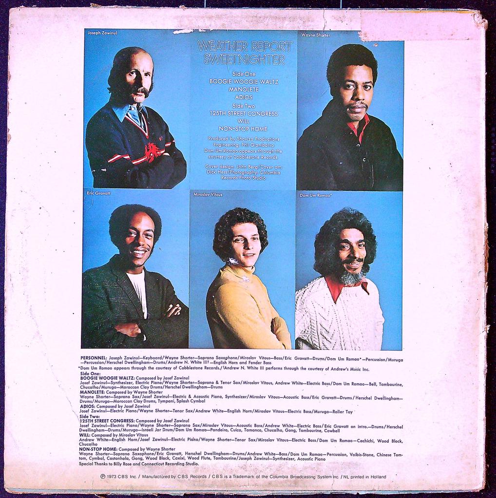 Disque vinyle Lp Weather Report Sweetnighter Cbs