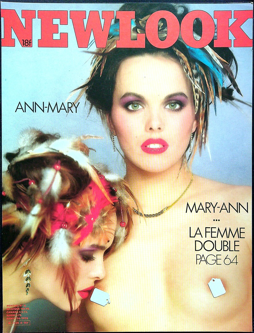 Affiche de Kiosque Plv Promo Magazine Newlook rouge vintage ann-mary mary-ann