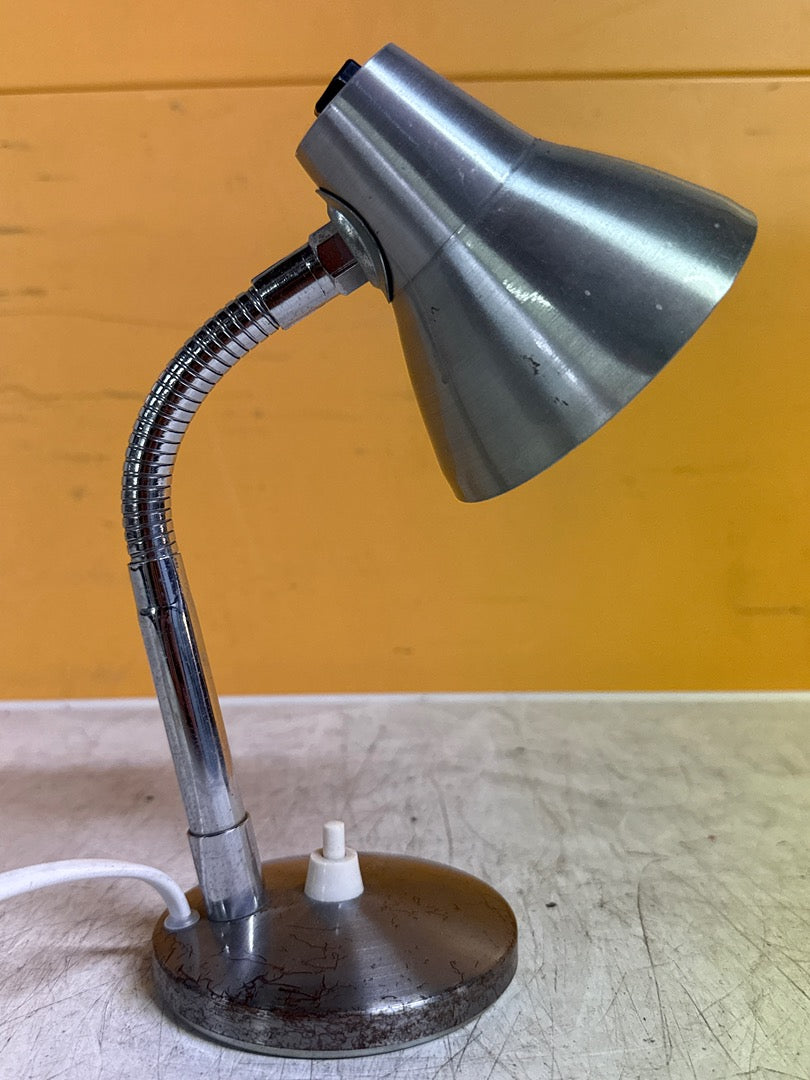 Lampe de bureau – Métal argenté vintage