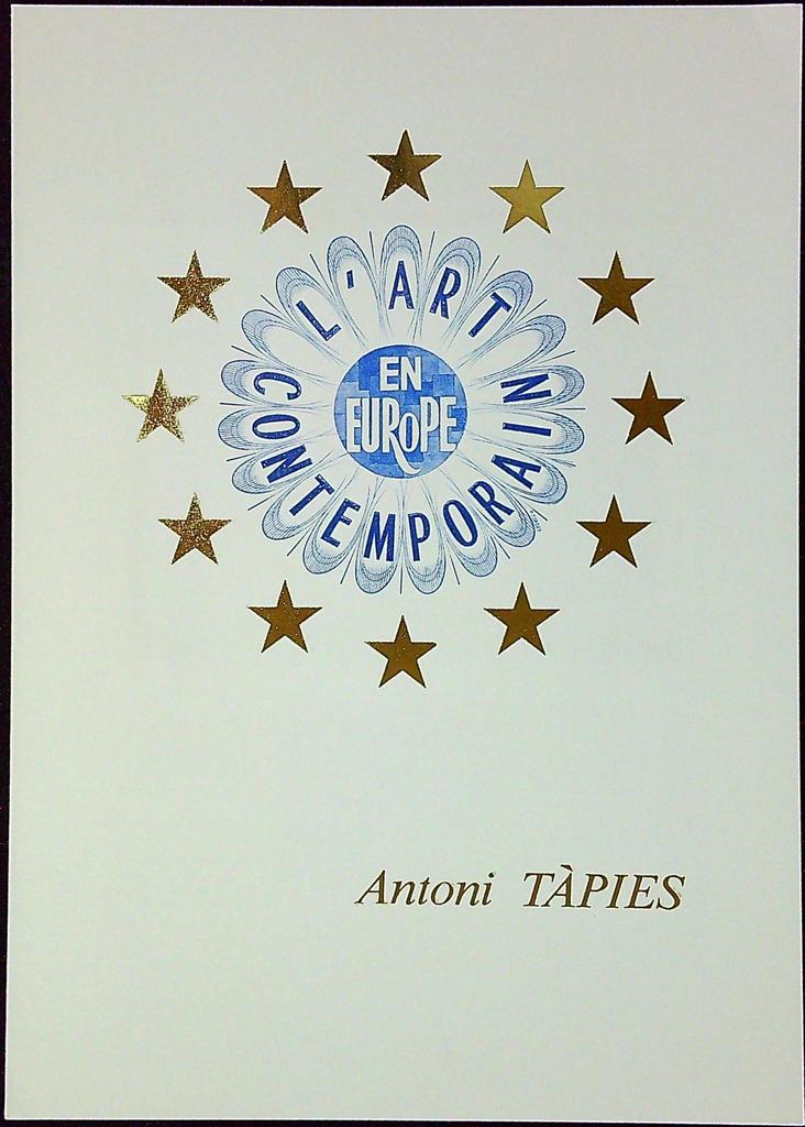 Antoni Tapies Art Contemporain Enveloppe Dépliant Timbre 1er jour Encart Fdc Yvert et Tellier
