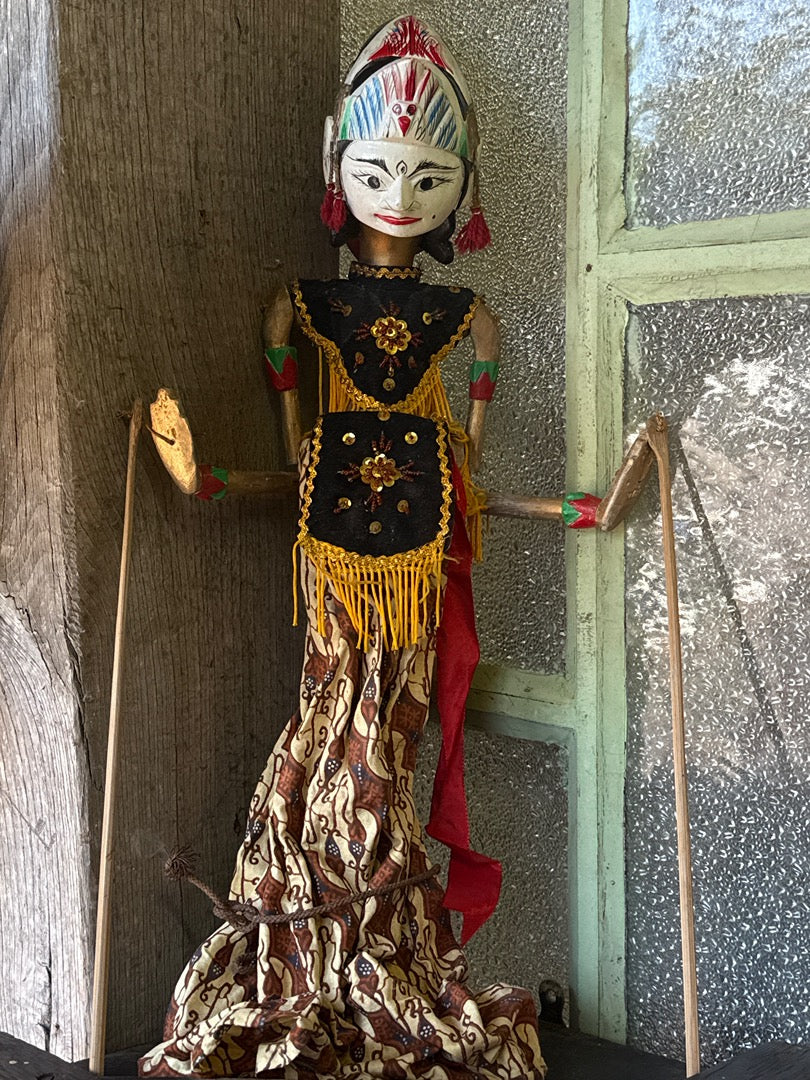 Marionnette Wayang Golek – Indonésie – Décoration – Bois Peint
