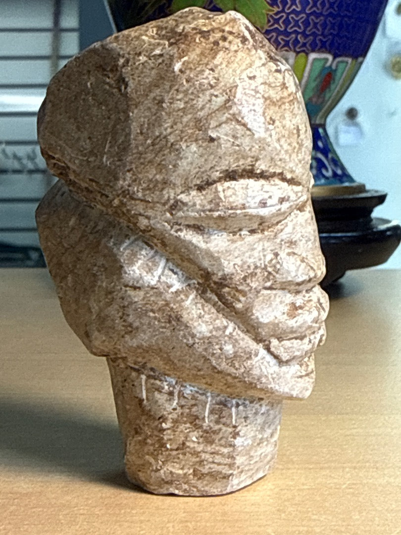 Sculpture en pierre – Art Shona – Ornement – Tête sculptée