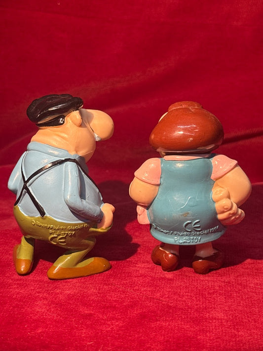 Figurines de Robert et Raymonde Bidochon Plastoy
