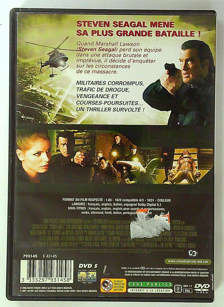 Dvd Attack Force Steven Seagal