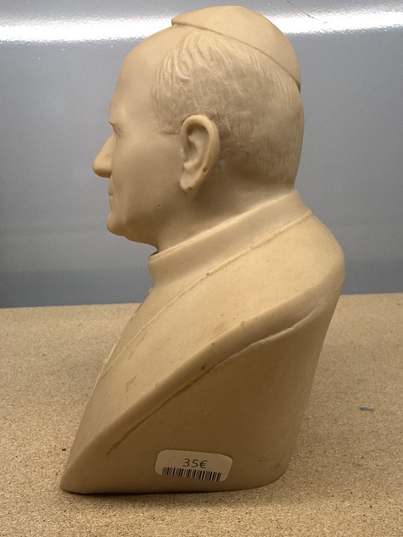 Buste – J. Teper – Ornements – Statue Jean-paul Ii crème