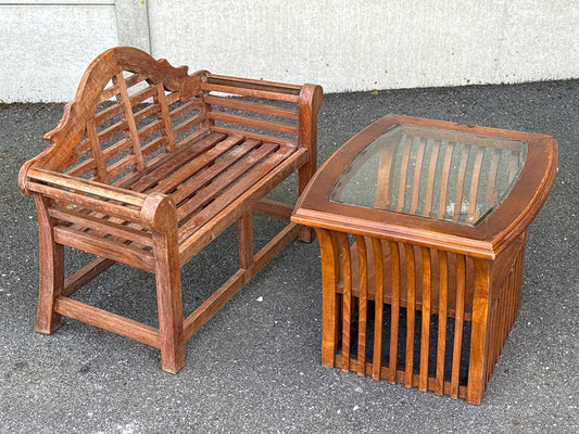 Salon de jardin pour enfants – Teck Détente – Mobilier – Bois de teck