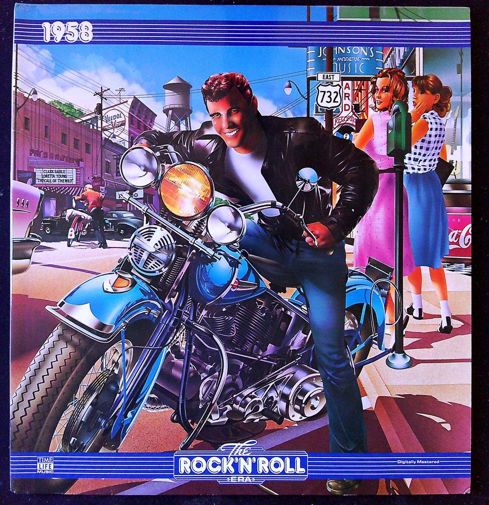 Vinyle The Rock 'n' Roll Era 1958 Time Life Music bleu
