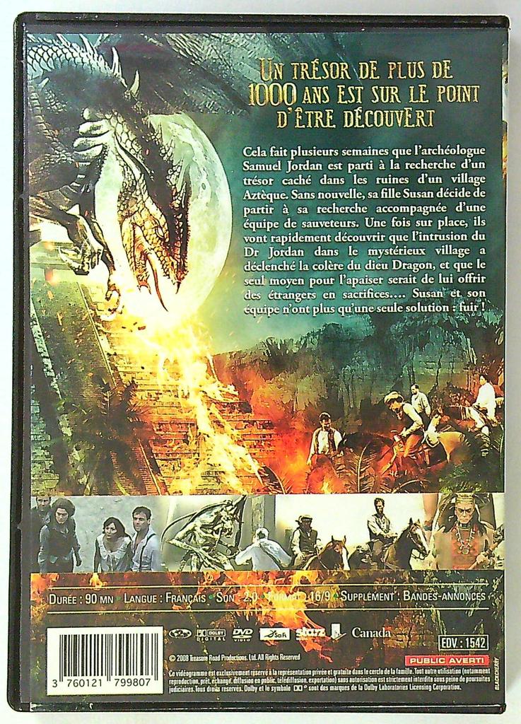 Dvd Dragon Fear : A la recherche du trésor perdu