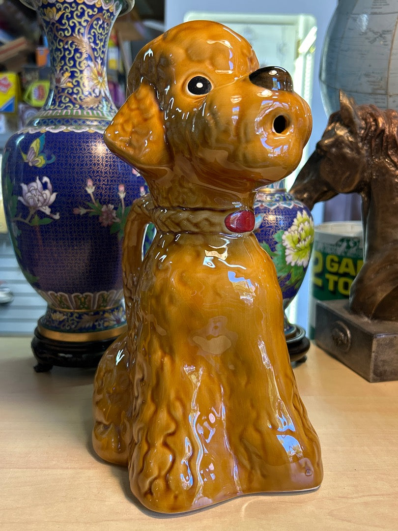 Pichet Barbotine Caniche Céramique