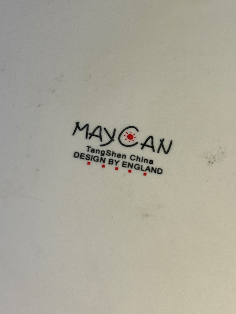 Théière Maycan et 2 tasses porcelaine poissons